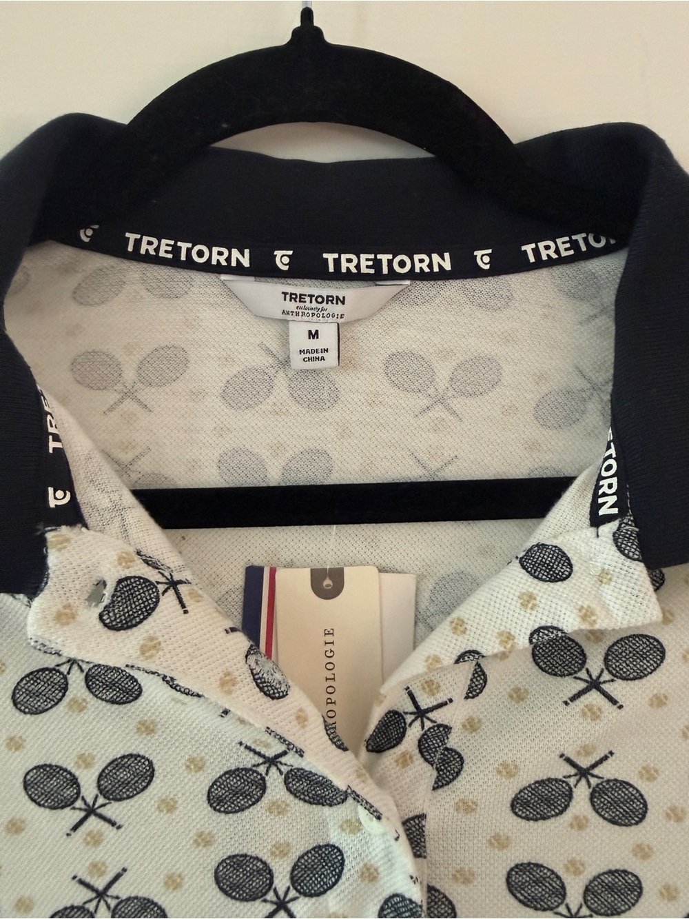 Tretorn x Anthropologie Flare Polo Athletic Mini Dress - Size M - White - NWT - Picture 4 of 5